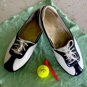 Black and white Callaway Ladies Golf Shoes